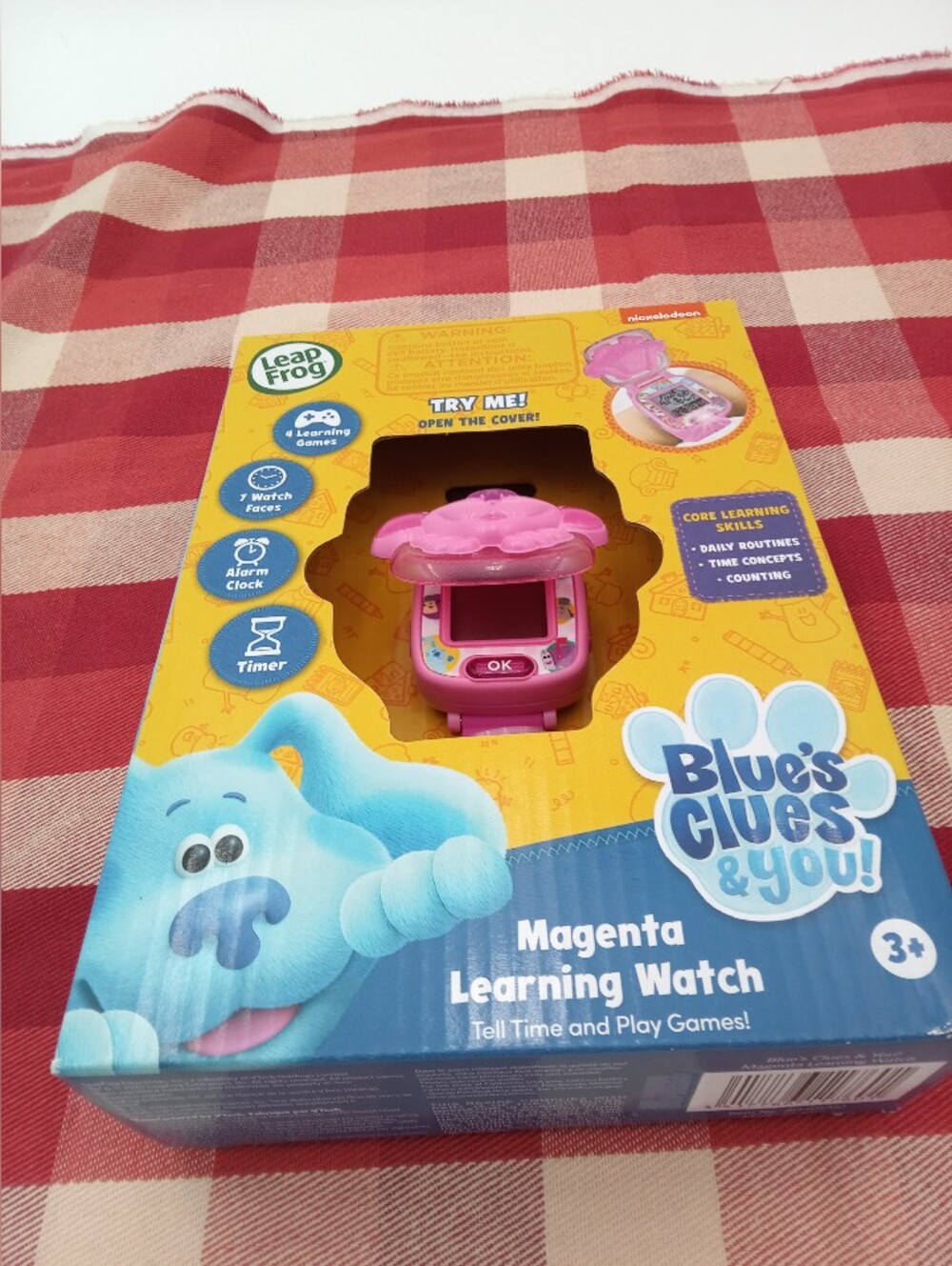 Blues Clues Leapfrog Magenta Learning Watch NIP - Picture 2 of 7